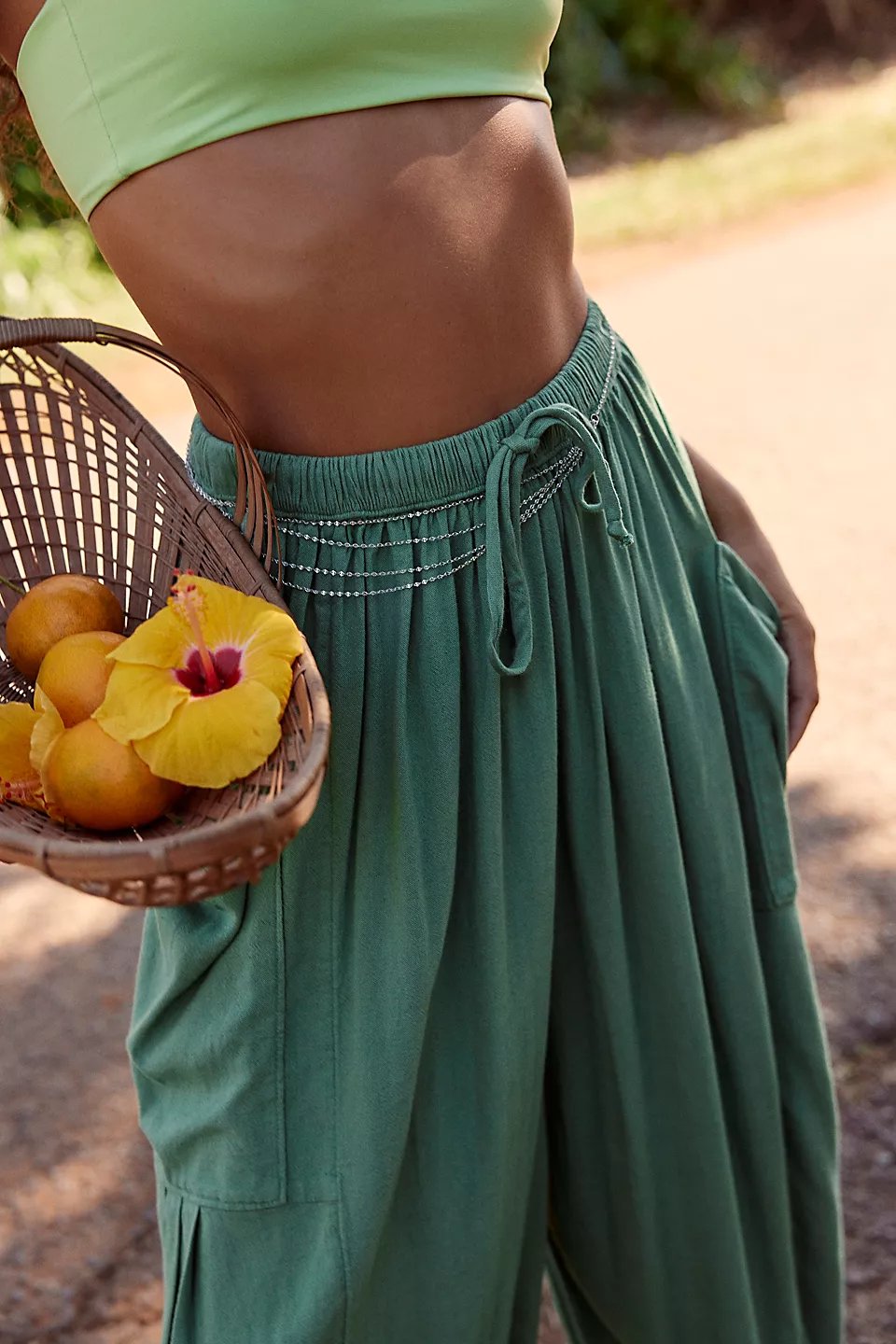lusailstore -pockets summer harem pants