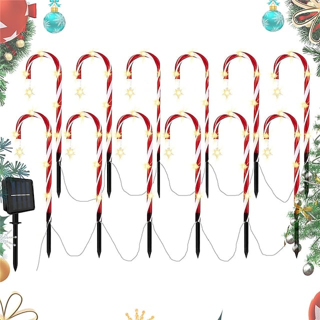 lusailstore - Christmas Candy Cane Light