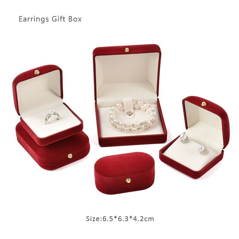 lusailstore - round diamond stud earrings for women