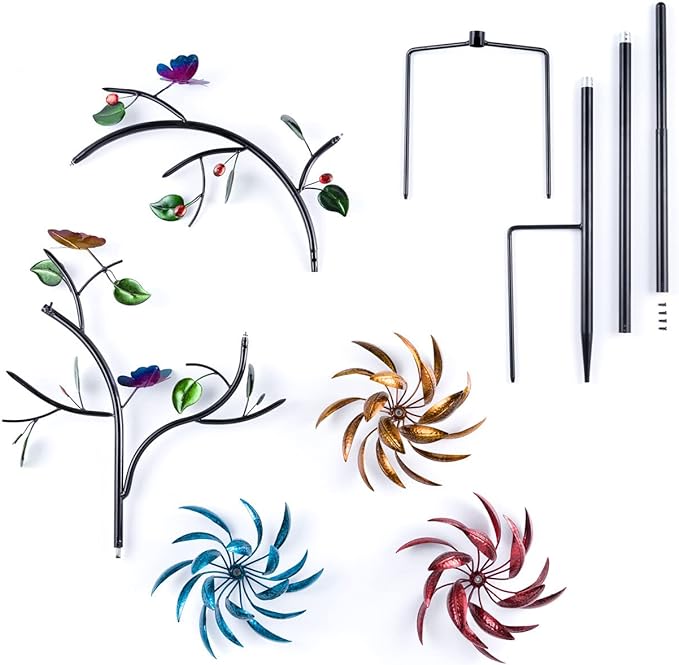 lusailstore - Beautiful Summer Colorful Flower Wind Spinner