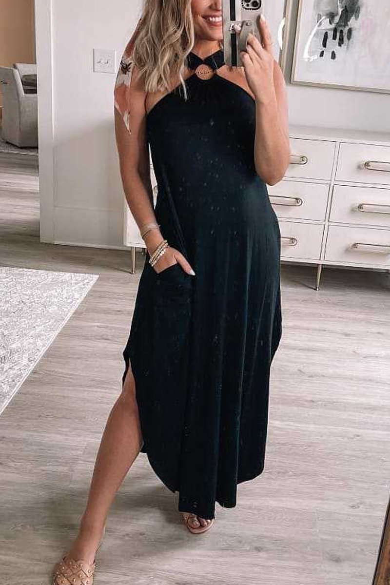 lusailstore - halter maxi dresses