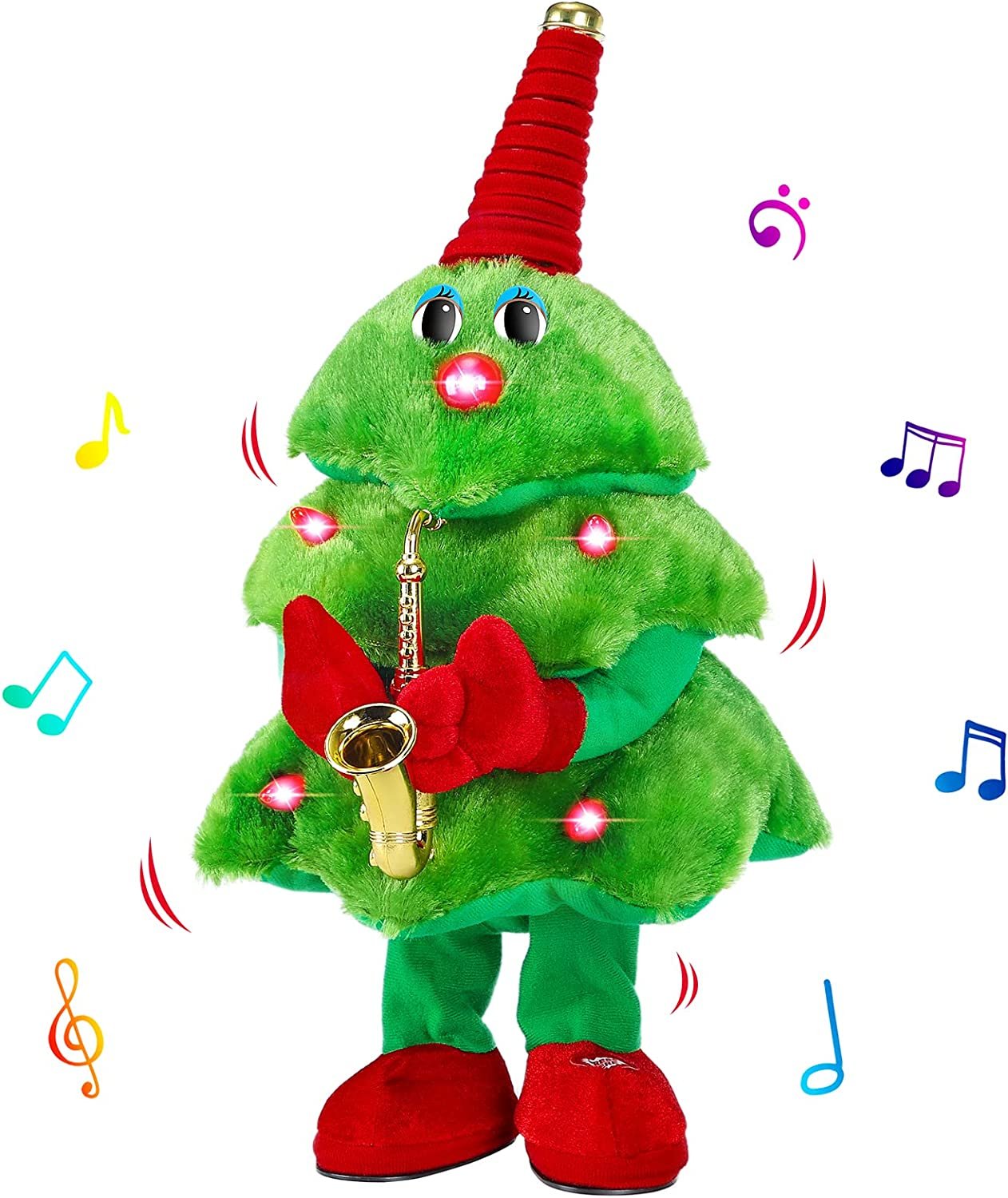 lusailstore - Sing and Dance Rock Christmas Tree Toy