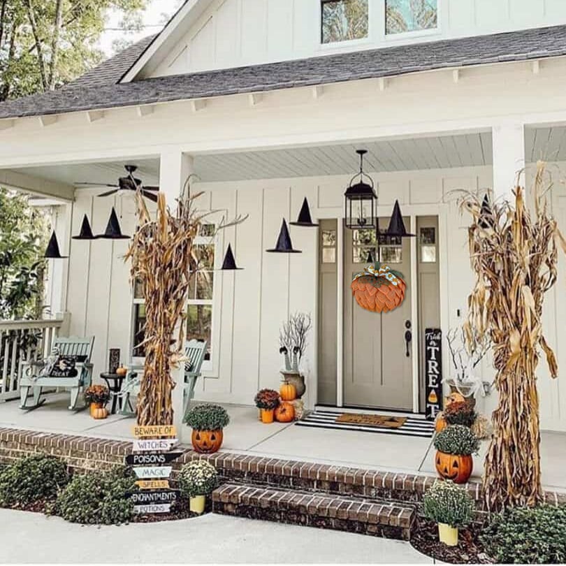 lusailstore - Farmhouse Pumpkin Wreath