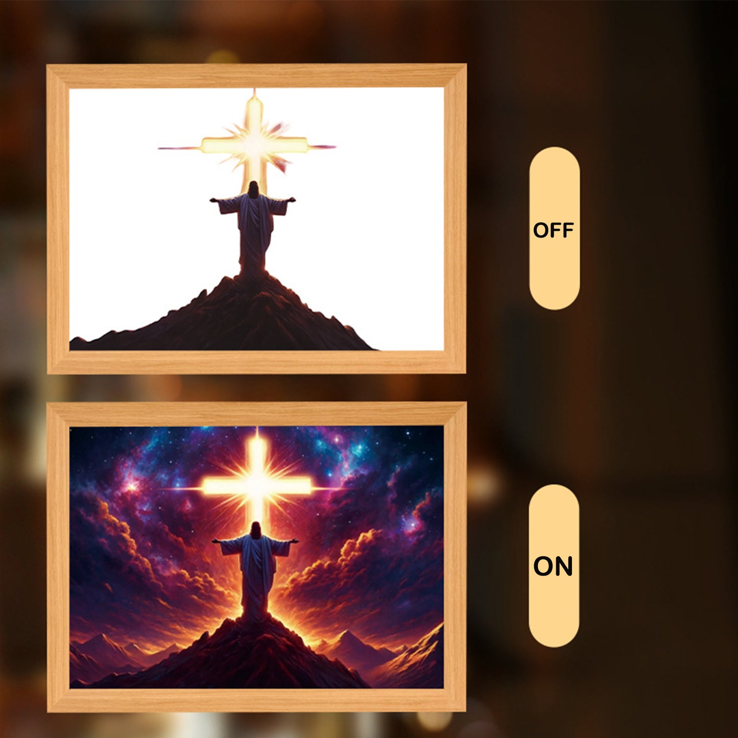 lusailstore - 4D LED Painted Jesus Night Light