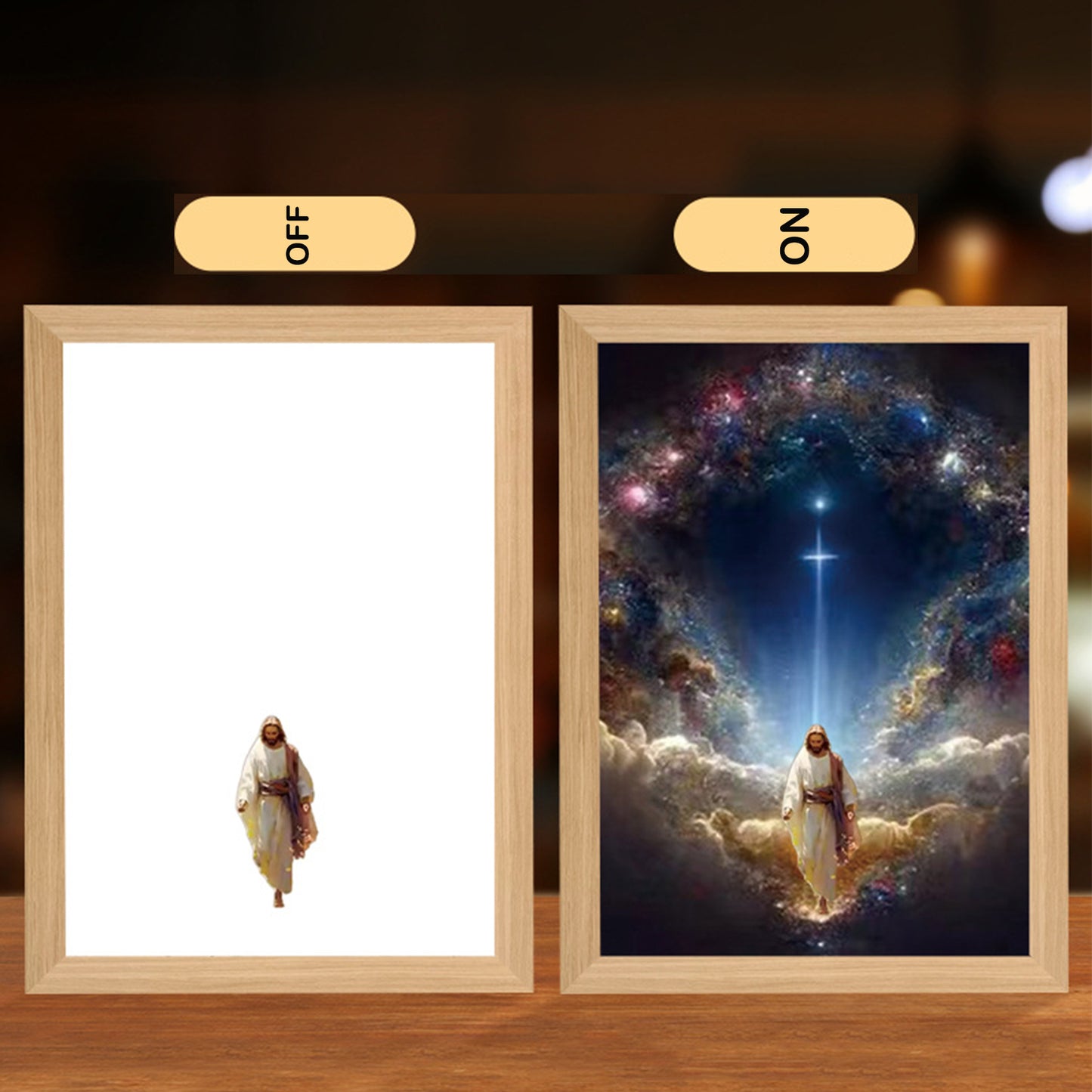 lusailstore - 4D LED Painted Jesus Night Light