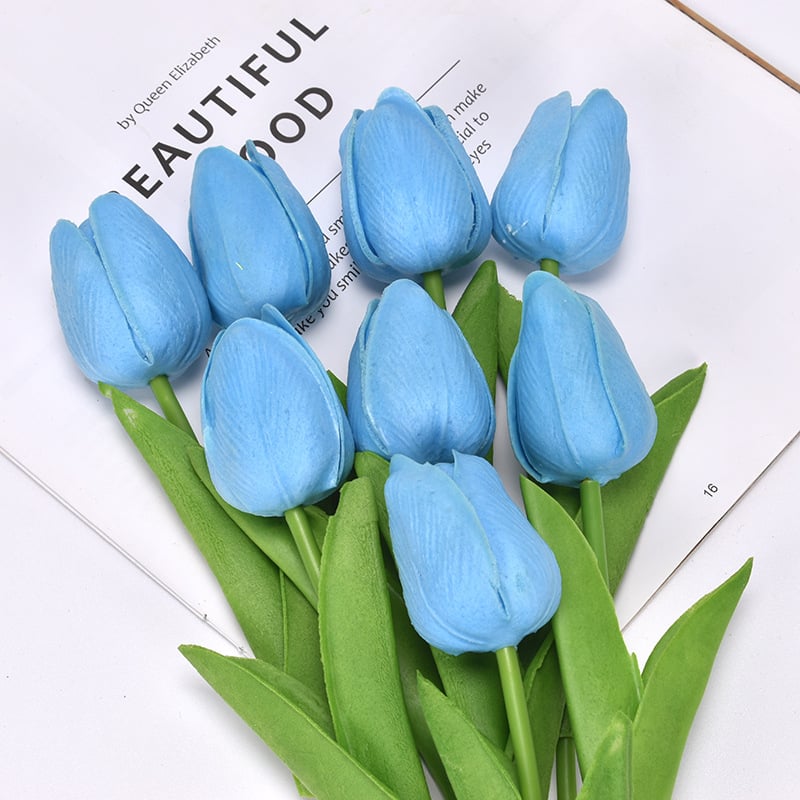 lusailstore- UV resistant realistic artificial tulip flower