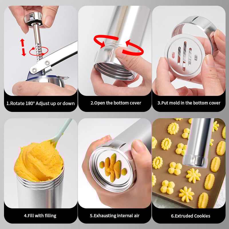 lusailstore- New Aluminum Cookie Making Kit