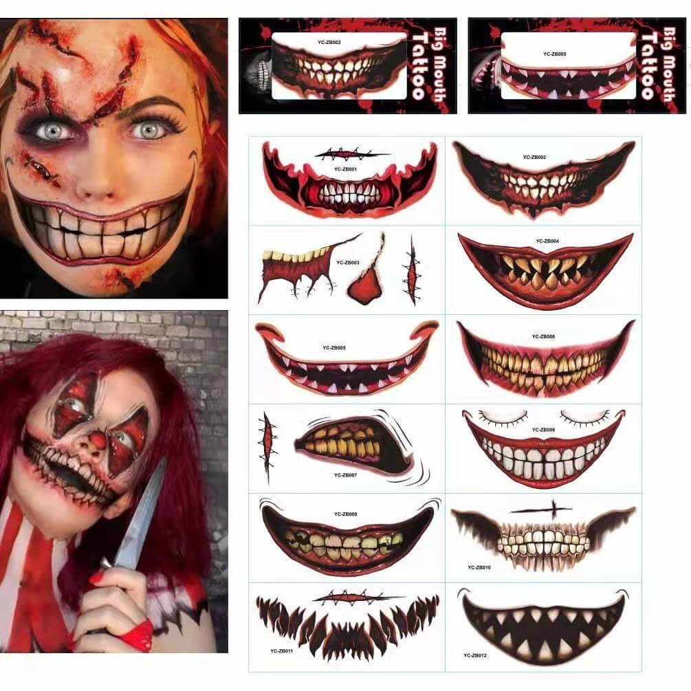 lusailstore- Halloween prank makeup temporary tattoo