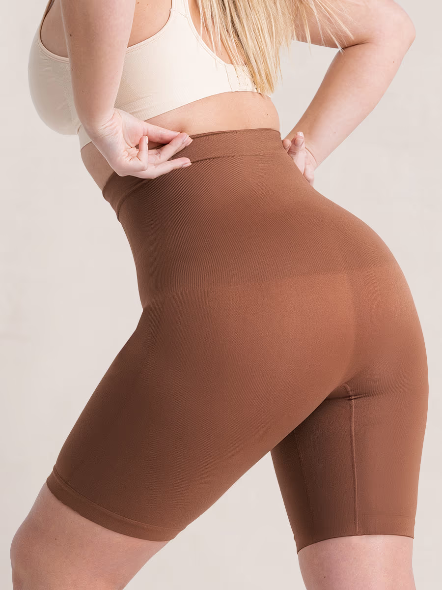 lusailstore - high waist shaping shorts plus size