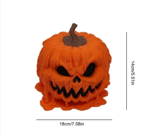 lusailstore - Melting Halloween Pumpkin Candy Bowl