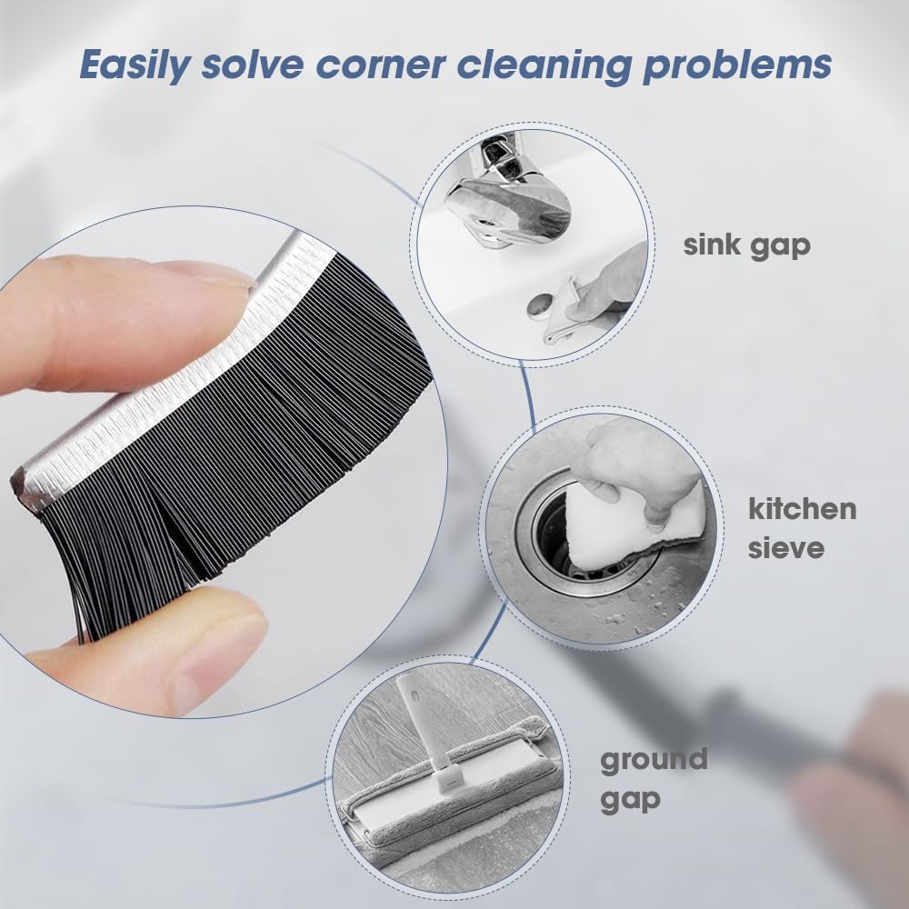 lusailstore-Hard-Bristled Crevice Cleaning Brush