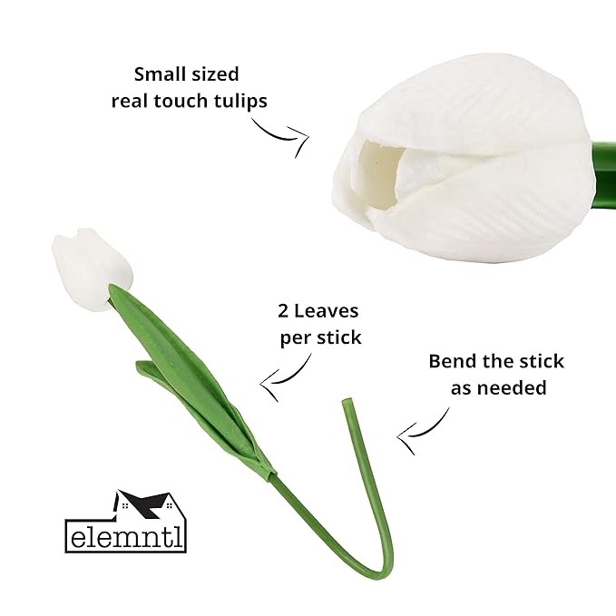 lusailstore- UV resistant realistic artificial tulip flower