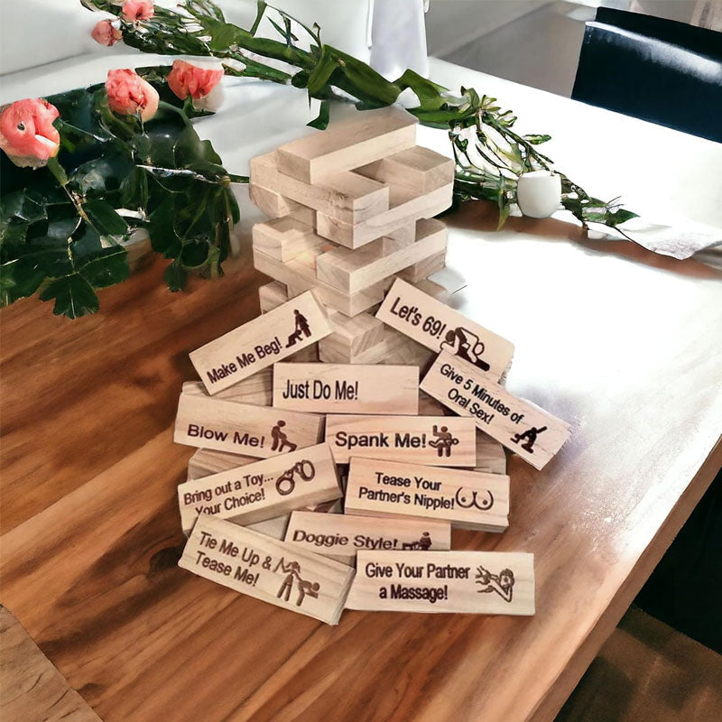 lusailstore - Naughty Block Tower Jenga Game