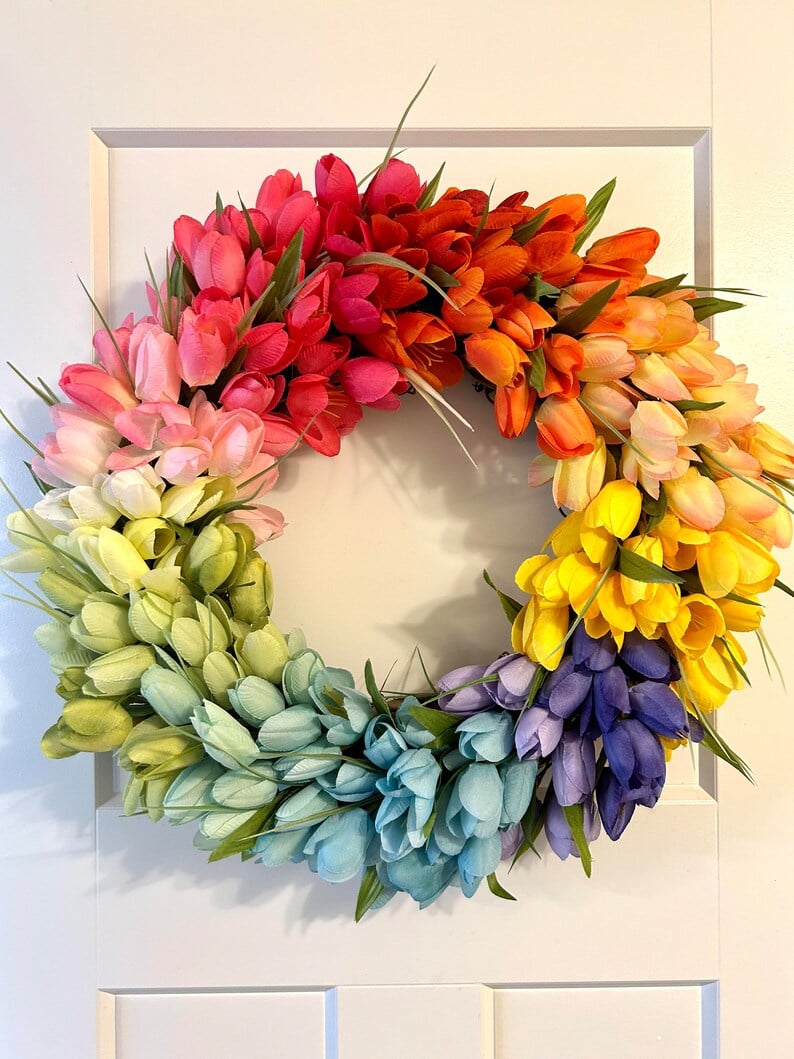 lusailstore- UV resistant realistic artificial tulip flower