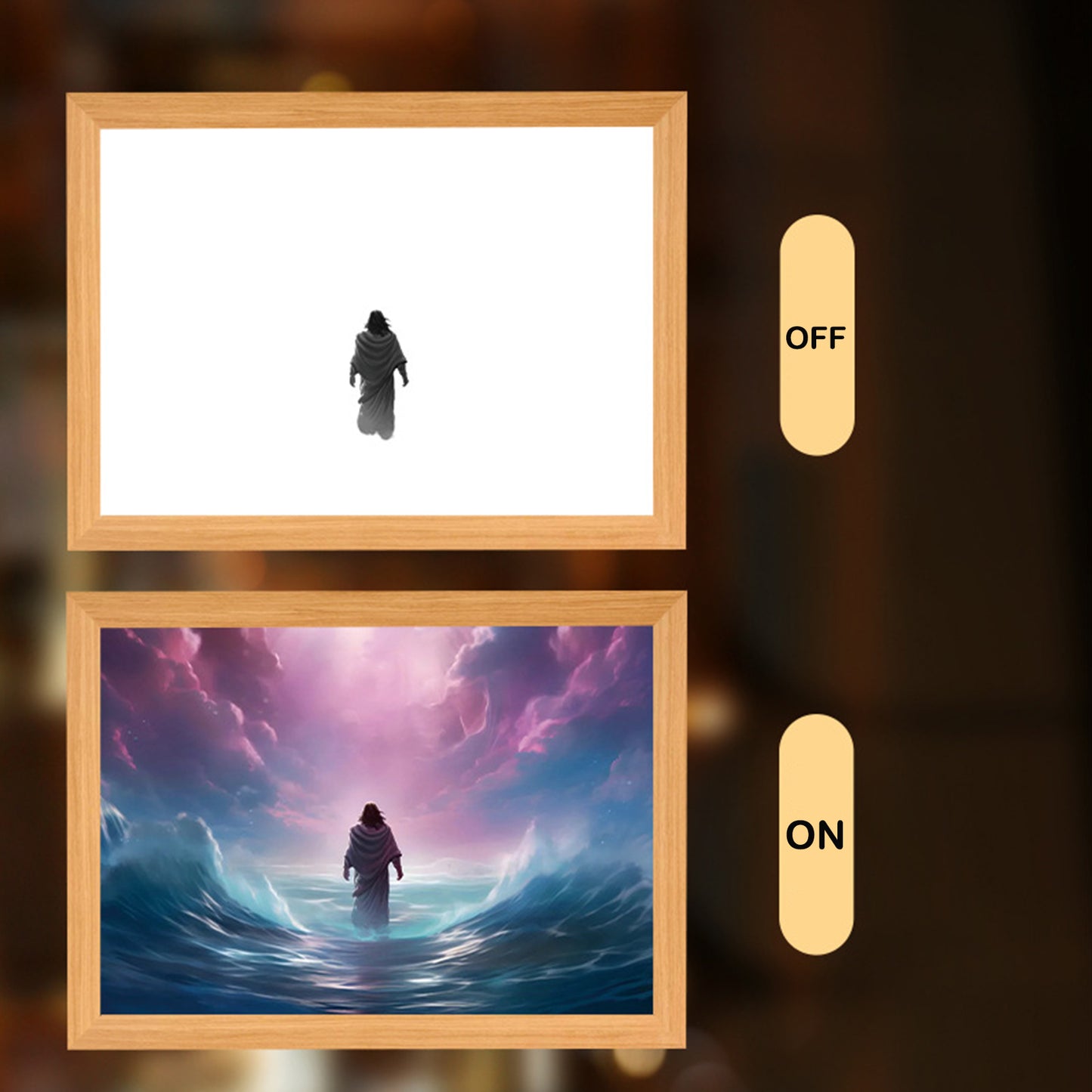 lusailstore - 4D LED Painted Jesus Night Light