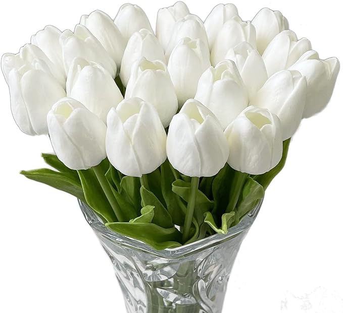 lusailstore- UV resistant realistic artificial tulip flower