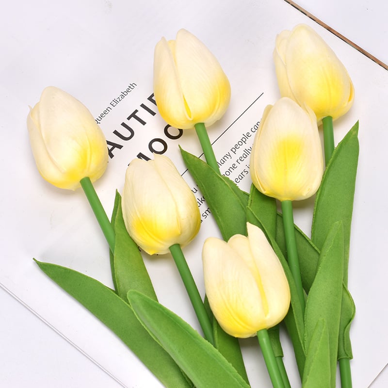 lusailstore- UV resistant realistic artificial tulip flower