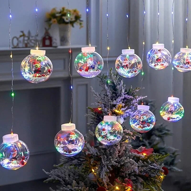 lusailstore - Christmas Led Wishing Ball String Lights Decorations