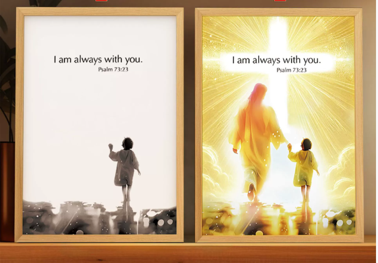 lusailstore - 4D LED Painted Jesus Night Light