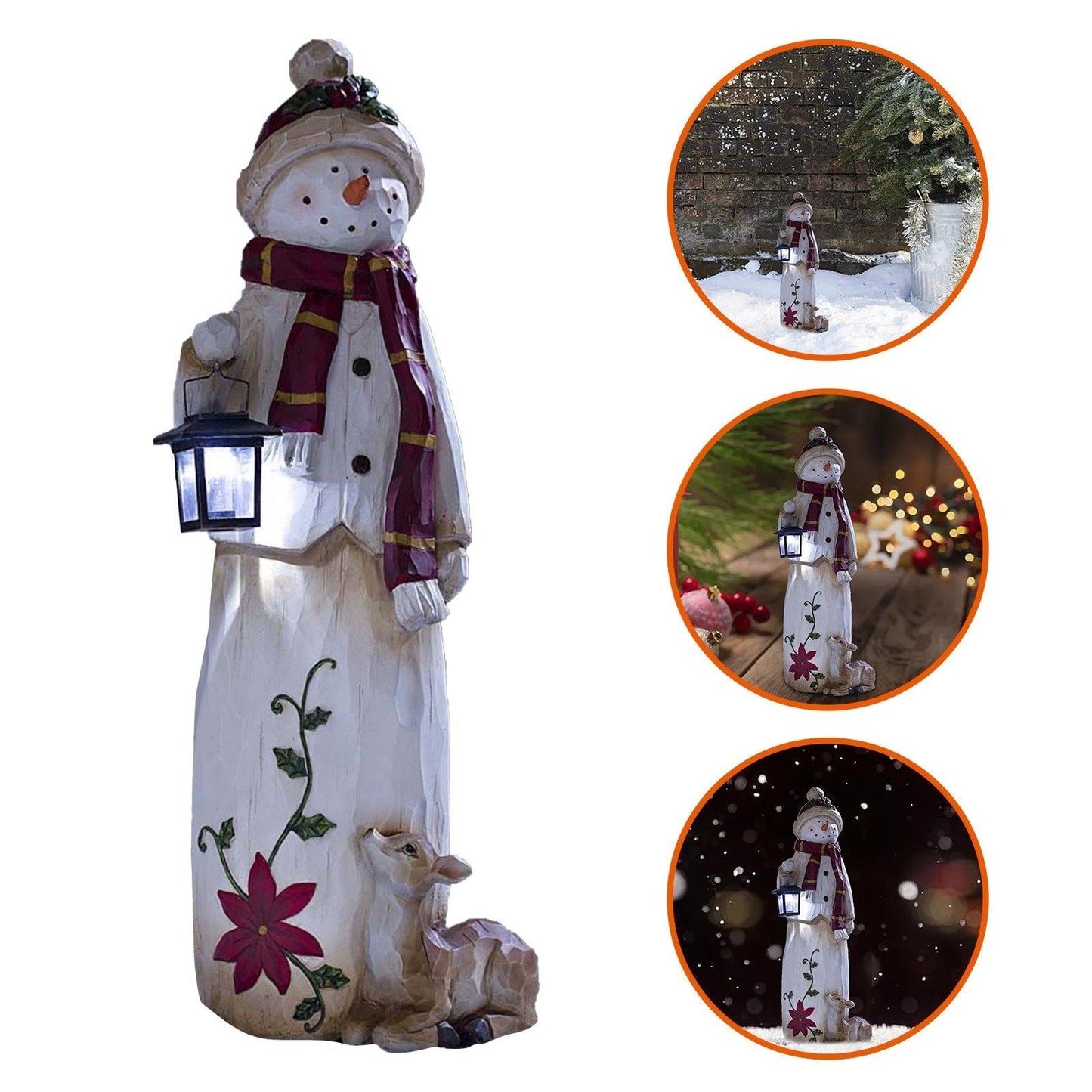 lusailstore - woodland snowman decorative lights