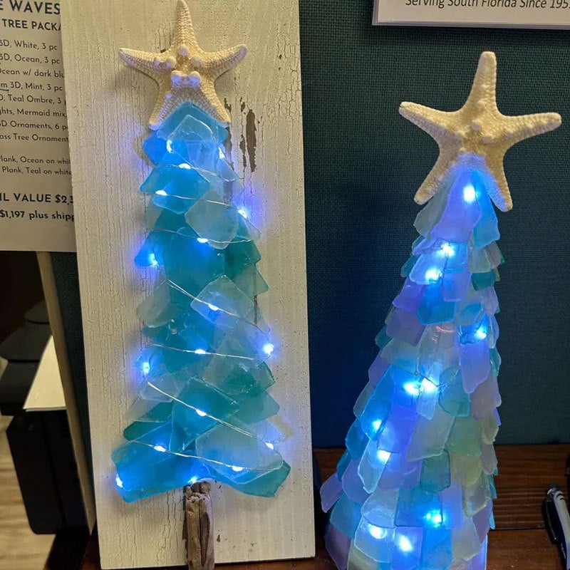 lusailstore - DIY Sea Glass Christmas Tree