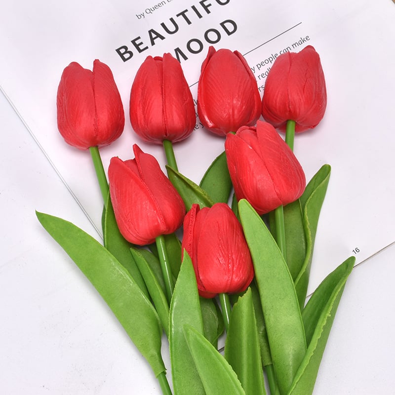lusailstore- UV resistant realistic artificial tulip flower