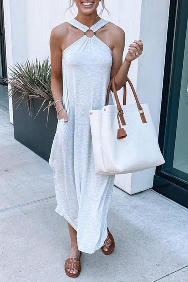 lusailstore - halter maxi dresses