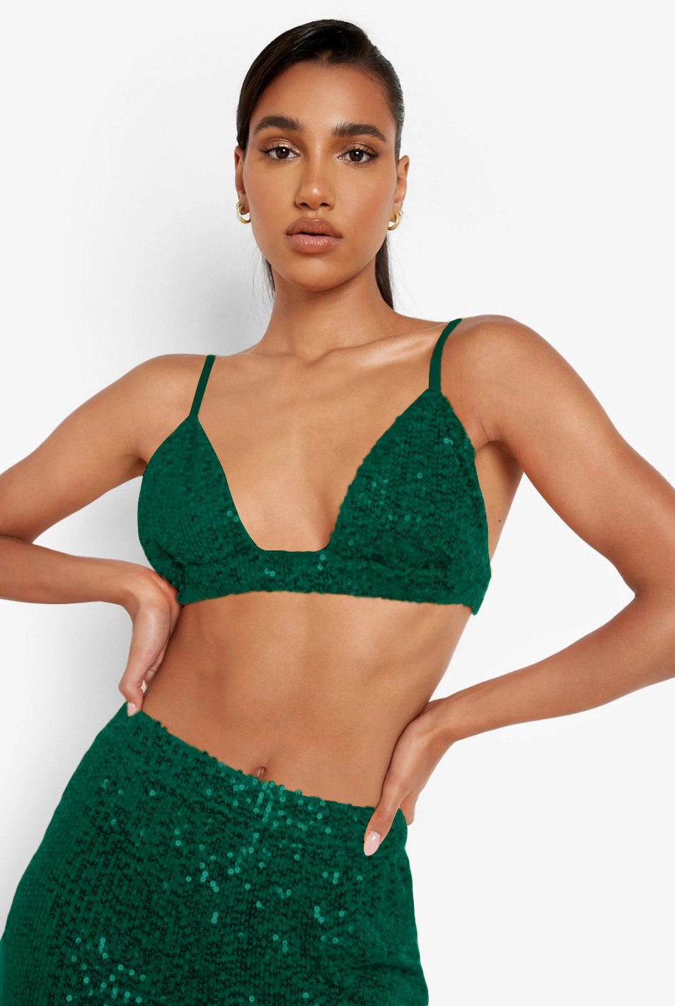 đHuge Sale 58% OFFđ„Sexy Sequin Lingerie Shirt + Pants 3-Piece Set