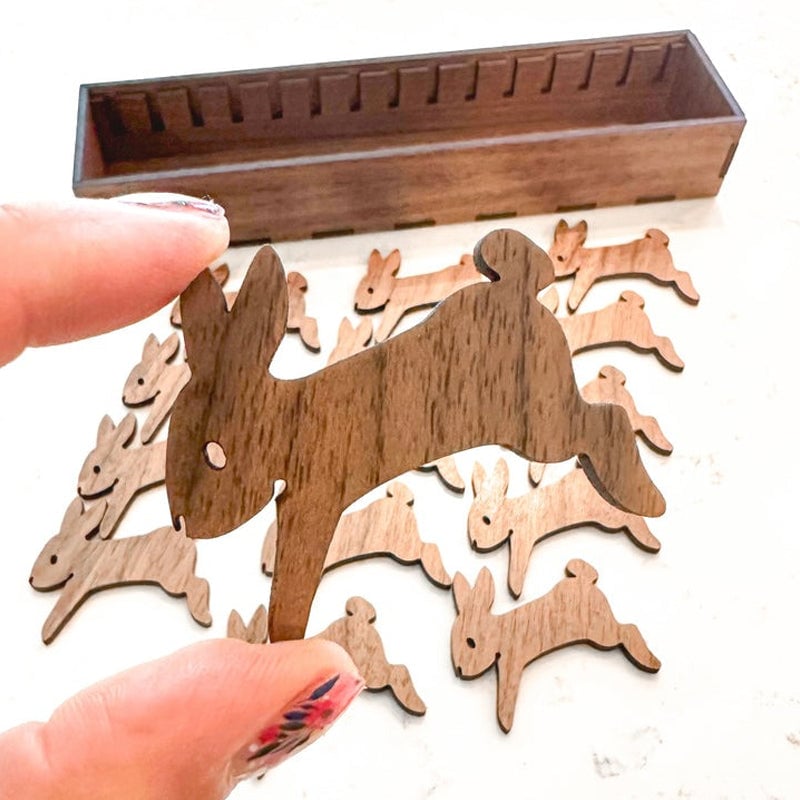 lusailstore - Wooden Animal Bobbin Set