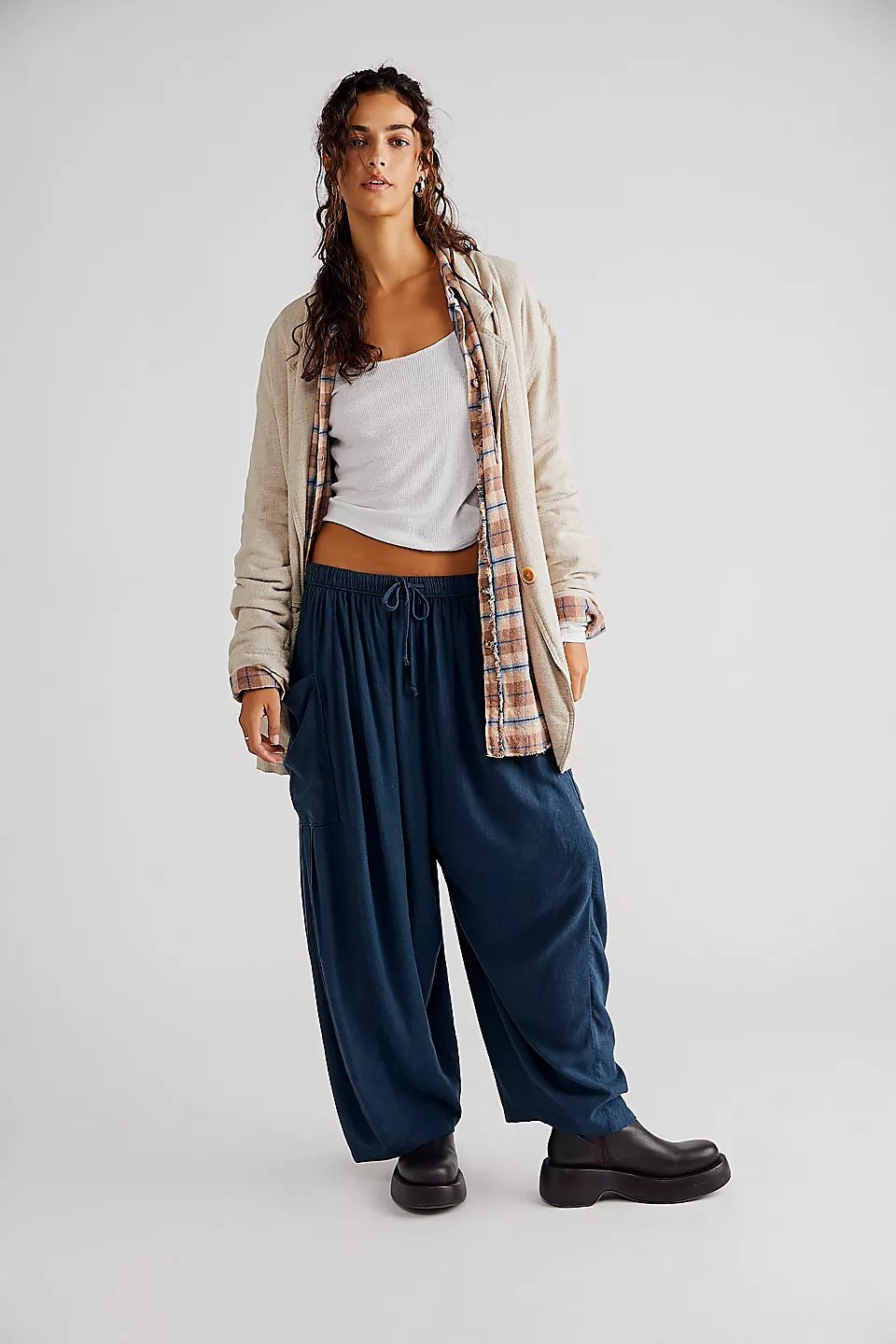 lusailstore -pockets summer harem pants