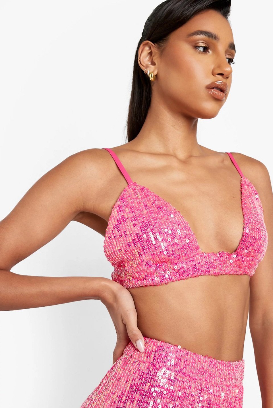 đHuge Sale 58% OFFđ„Sexy Sequin Lingerie Shirt + Pants 3-Piece Set