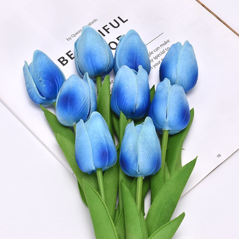 lusailstore- UV resistant realistic artificial tulip flower
