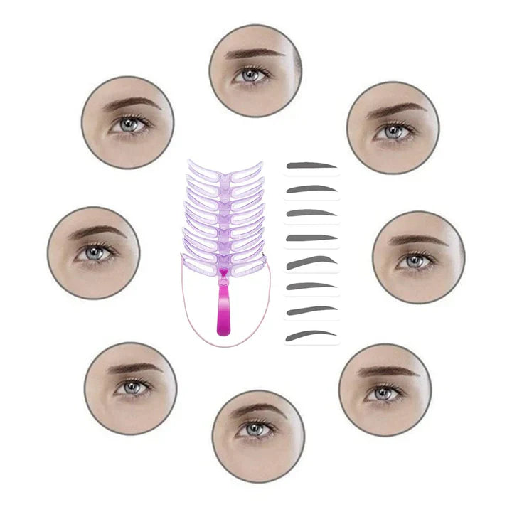 lusailstore - 8-in-1 brow contour kits