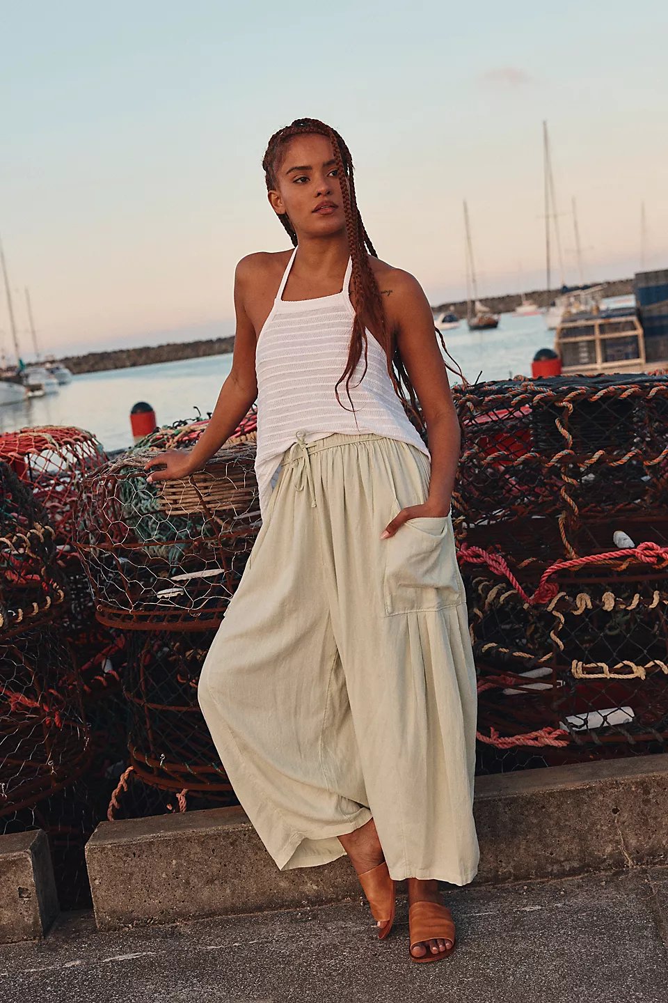 lusailstore -pockets summer harem pants