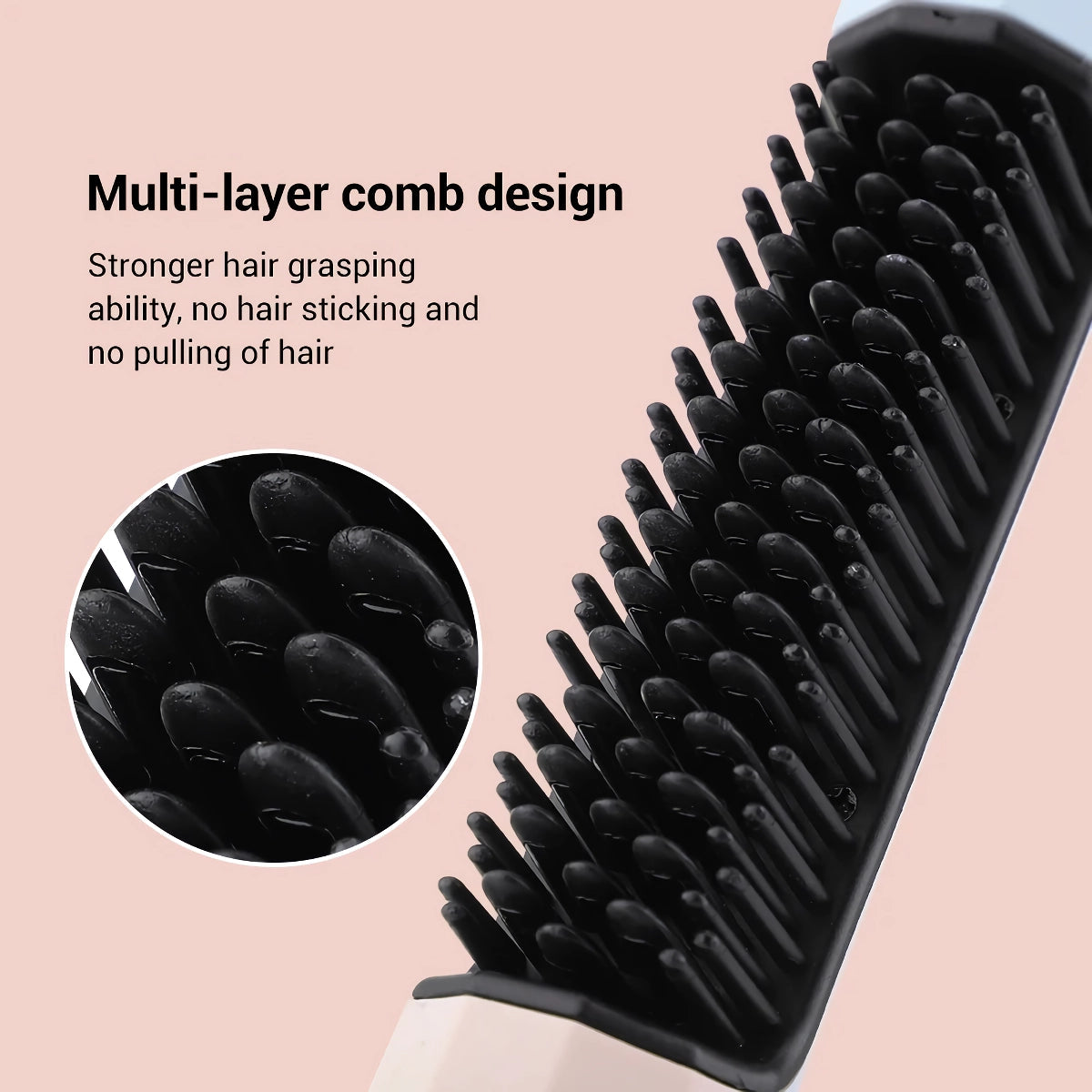 lusailstore - cordless portable heated hair brush