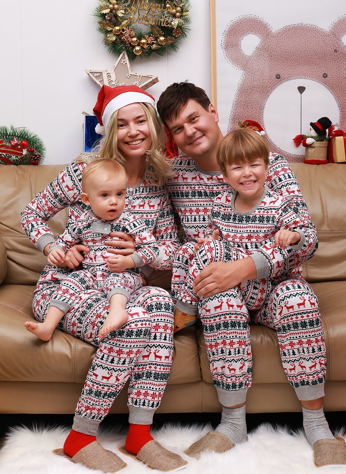 lusailstore - christmas pajama set family