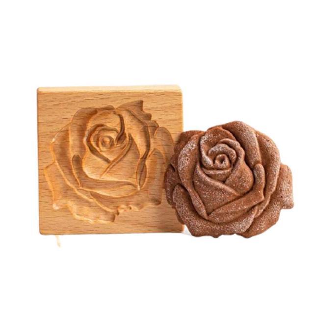lusailstore-Wooden Cookie Embossing Mold