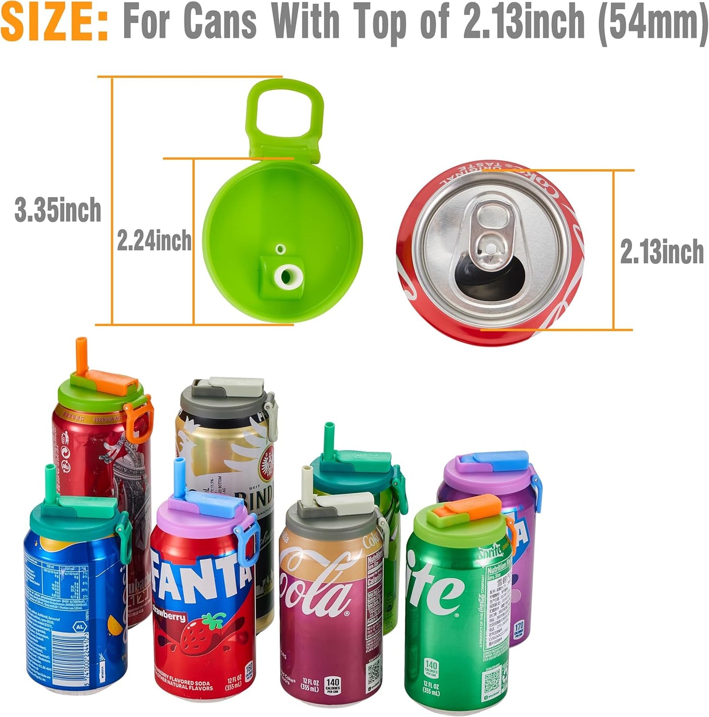 lusailstore - silicone straw soda can lids