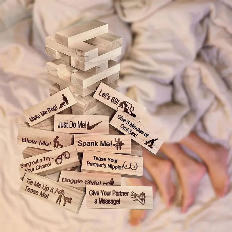 lusailstore - Naughty Block Tower Jenga Game