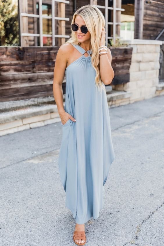 lusailstore - halter maxi dresses