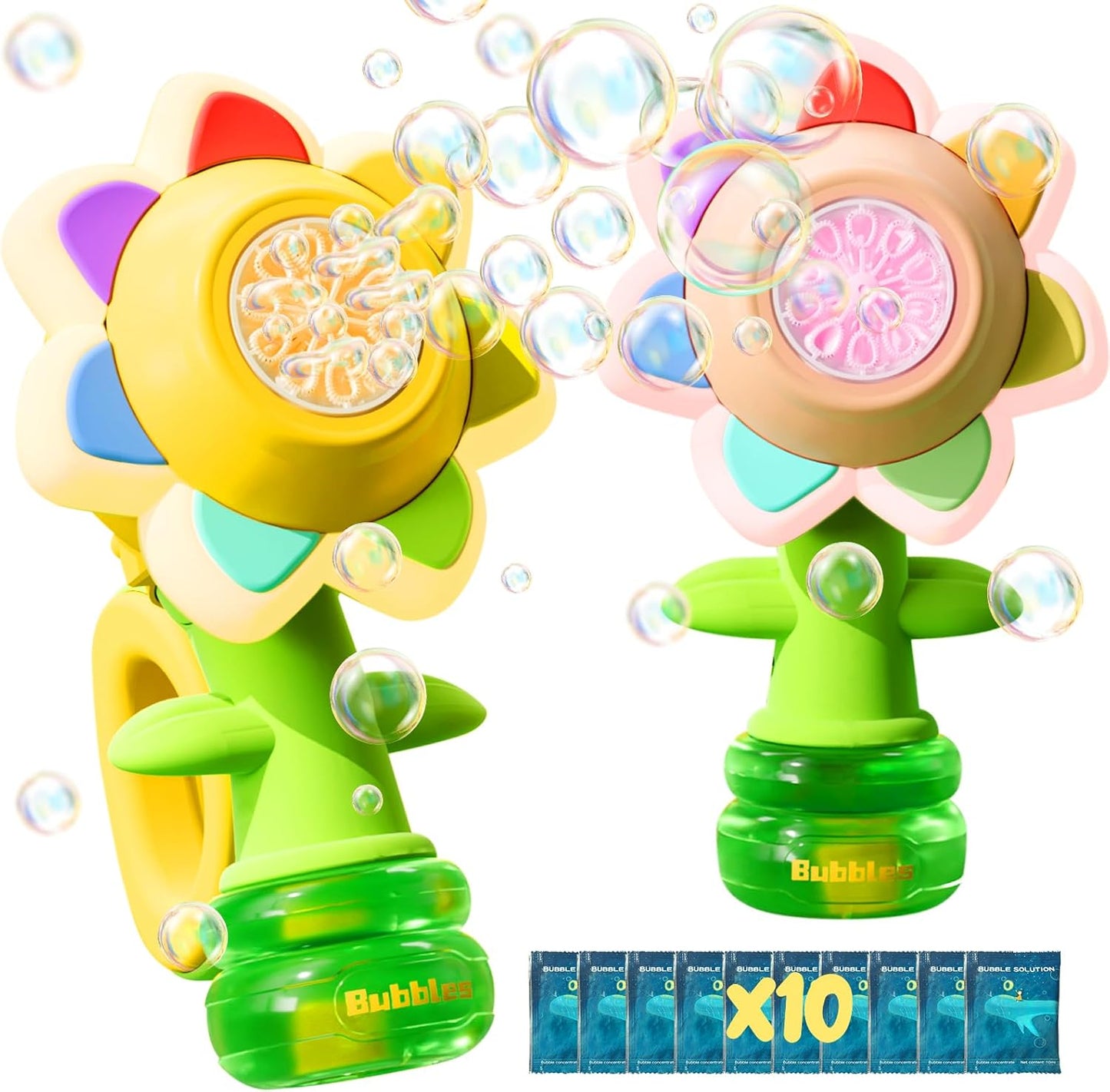 lusailstore - seven color flower bubble machine