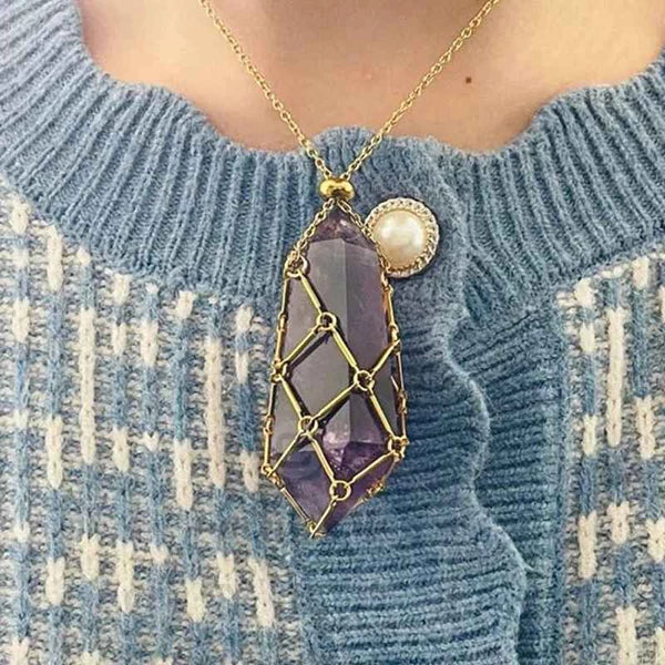 lusailstore-2024 Crystal Gemstone Necklace