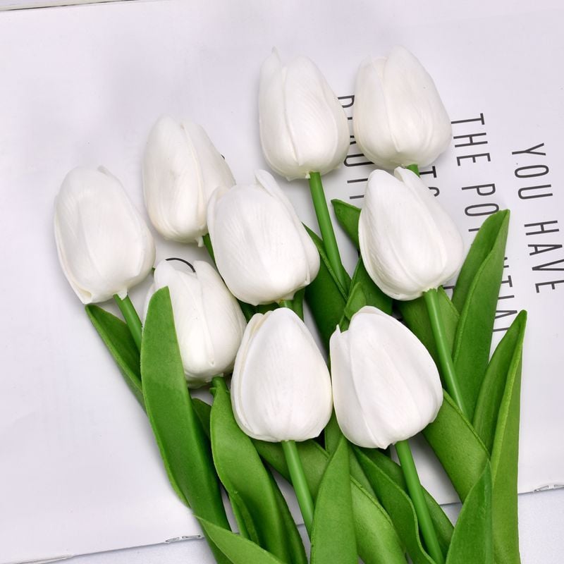 lusailstore- UV resistant realistic artificial tulip flower