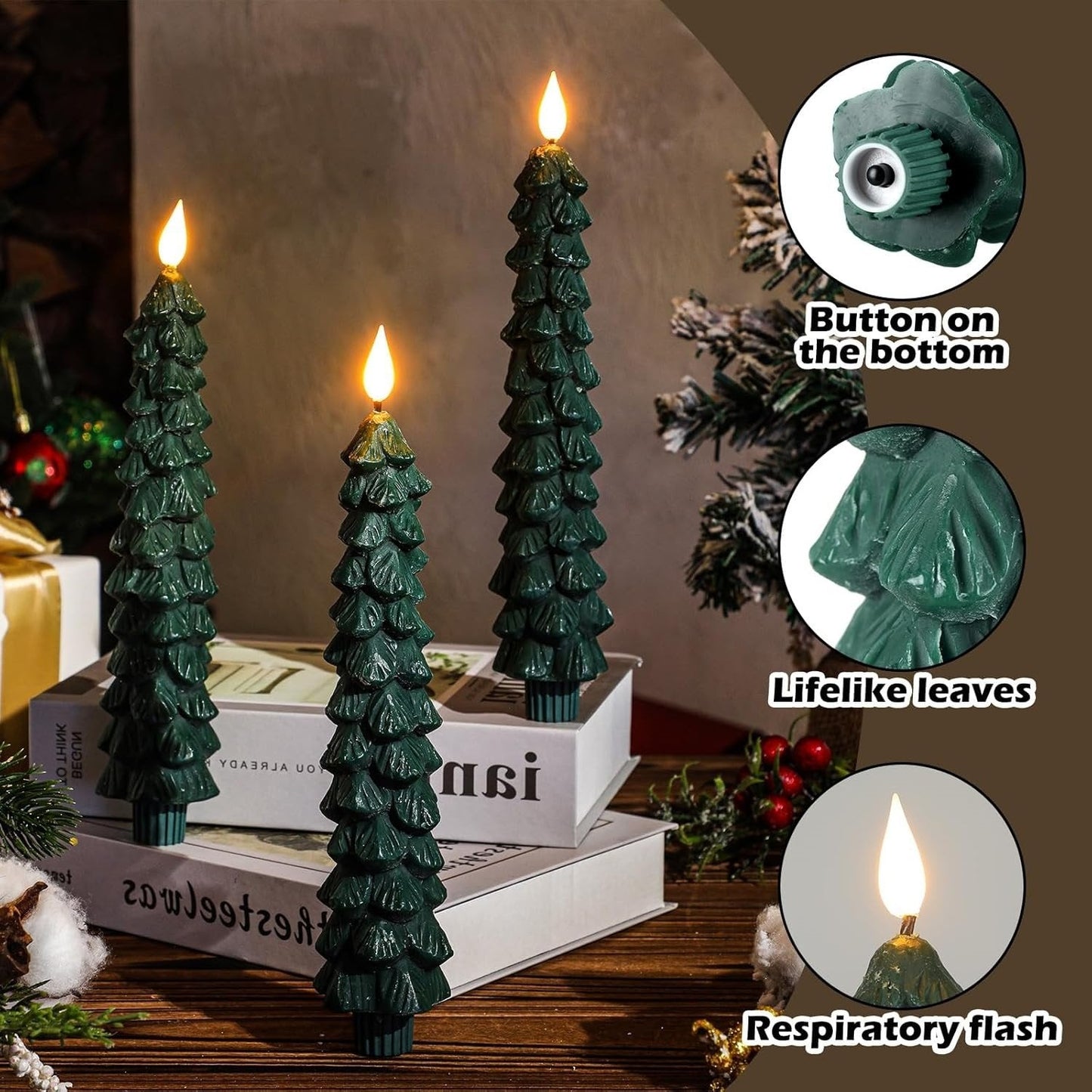 lusailstore - christmas tree led candles