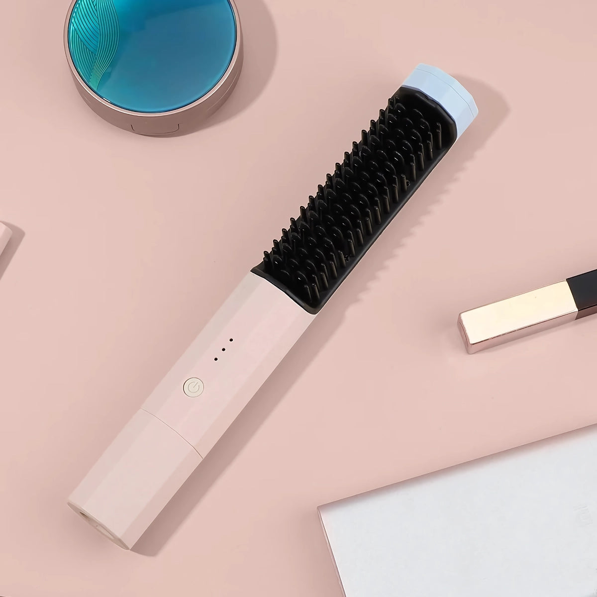 lusailstore - cordless portable heated hair brush