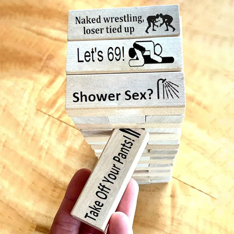 lusailstore - Naughty Block Tower Jenga Game