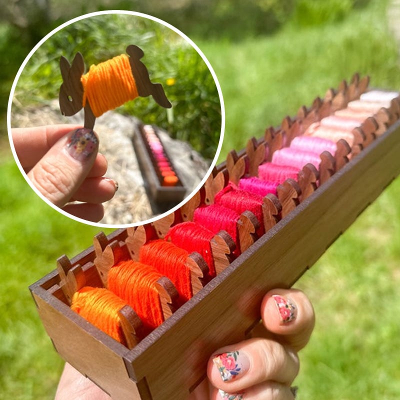 lusailstore - Wooden Animal Bobbin Set