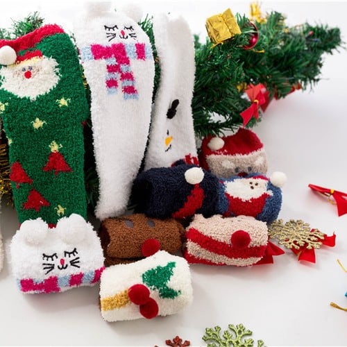 lusailstore - Cute Christmas Style Thick Warm Socks