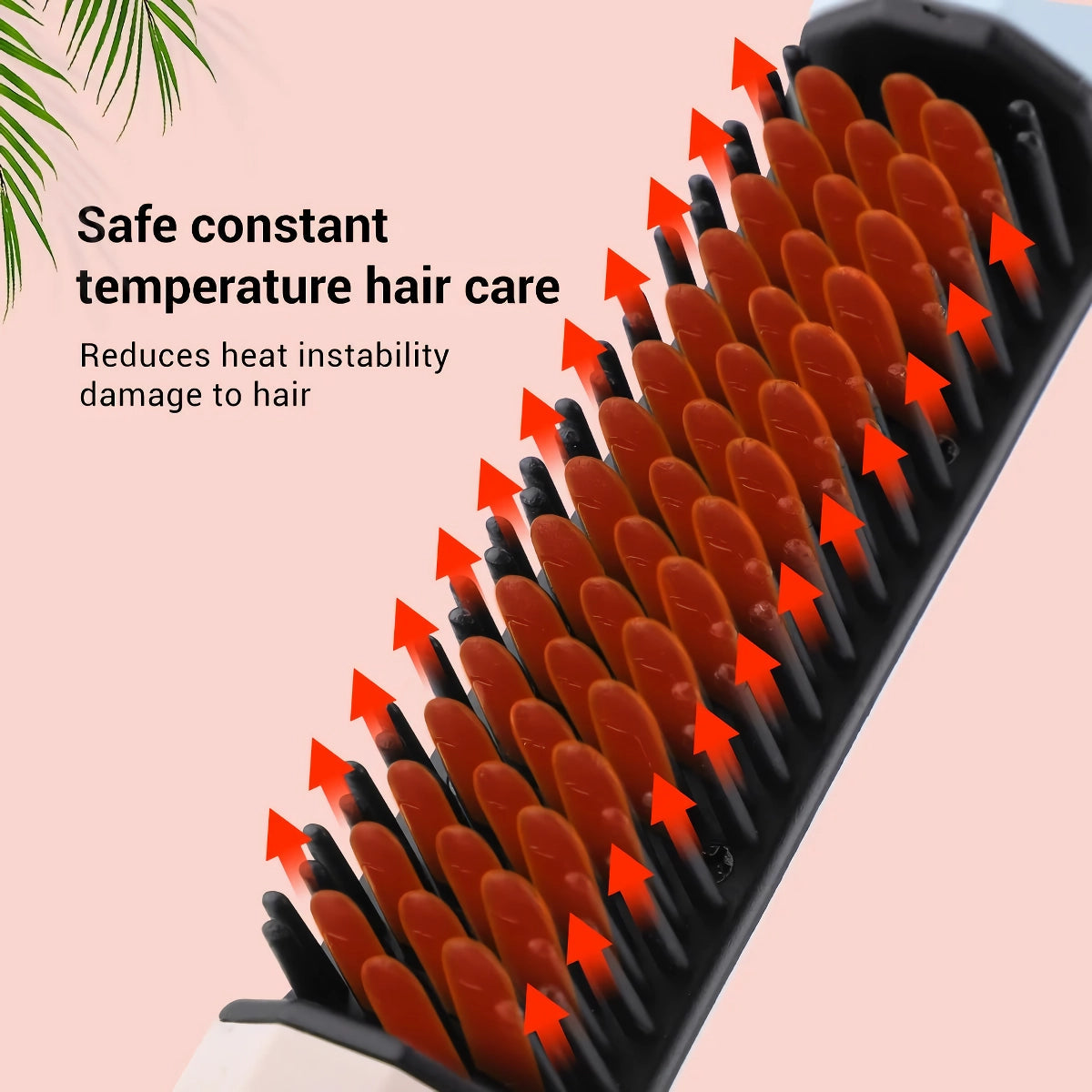 lusailstore - cordless portable heated hair brush