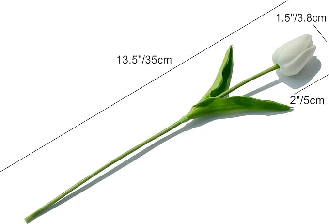 lusailstore- UV resistant realistic artificial tulip flower